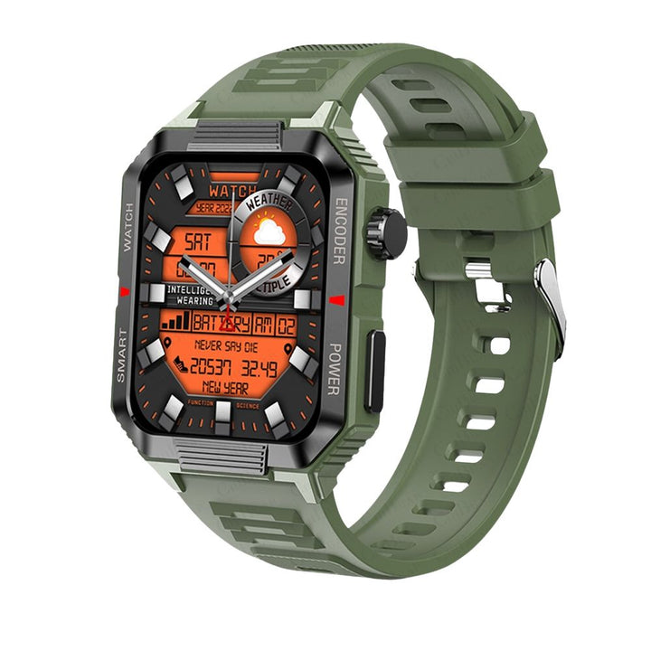 Premium GPS-Fitness-Tracker-Smartwatch mit 1,99 Zoll HD-Bildschirm, Herzfrequenz-, Blutdruck-, EKG- und Blutsauerstoffüberwachung – Bluetooth-Anruf, NFC, über 100 Trainingsmodi, wasserdicht