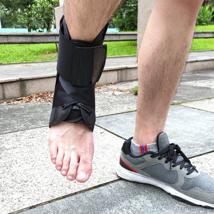Premium Adjustable Ankle Brace - Compression Support Strap for Pain Relief, Elastic Ankle Guard for Basketball and Sports 