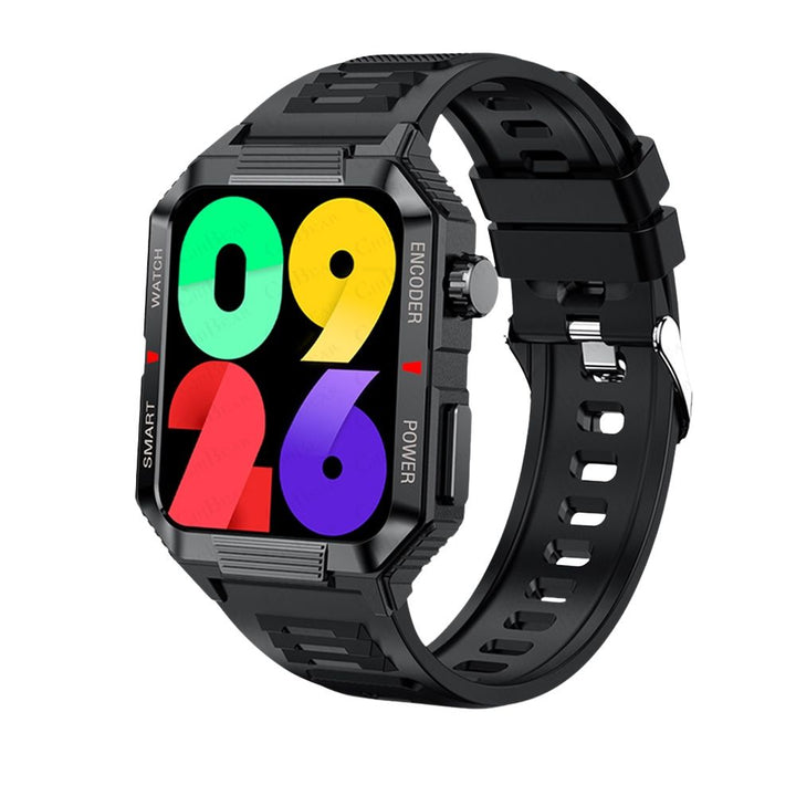 Premium GPS-Fitness-Tracker-Smartwatch mit 1,99 Zoll HD-Bildschirm, Herzfrequenz-, Blutdruck-, EKG- und Blutsauerstoffüberwachung – Bluetooth-Anruf, NFC, über 100 Trainingsmodi, wasserdicht