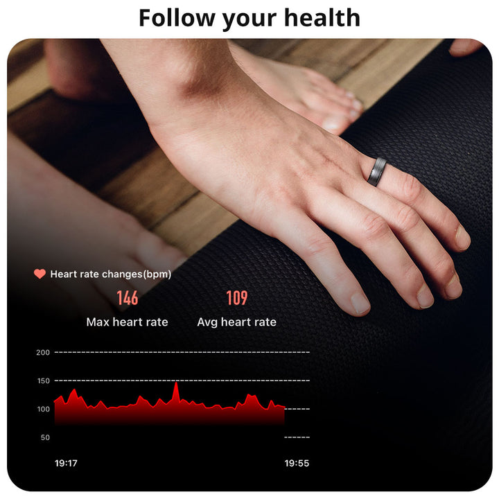 Premium Smart Ring for Men & Women – Health Monitor, Fitness Tracker, Waterproof Design, Multiple Sport Modes
