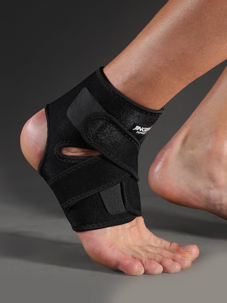 Premium Adjustable Ankle Brace Support for Sports - Lace Up Stabilizer Straps for Sprained Foot - Compression Sleeve - Availa
