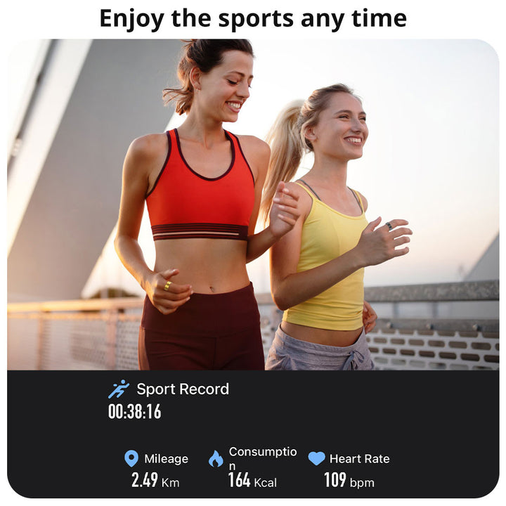 Premium Smart Ring for Men & Women – Health Monitor, Fitness Tracker, Waterproof Design, Multiple Sport Modes