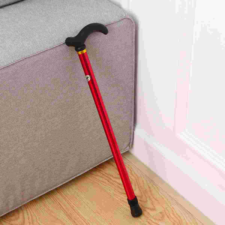 Premium verstellbarer Gehstock – 2-teiliger rutschfester, stoßdämpfender Gehstock für Senioren, leichtes Aluminiumlegierung, rutschfester Gummifuß, verstellbare Höhe 75-90 cm für Wandern und tägliche Unterstützung