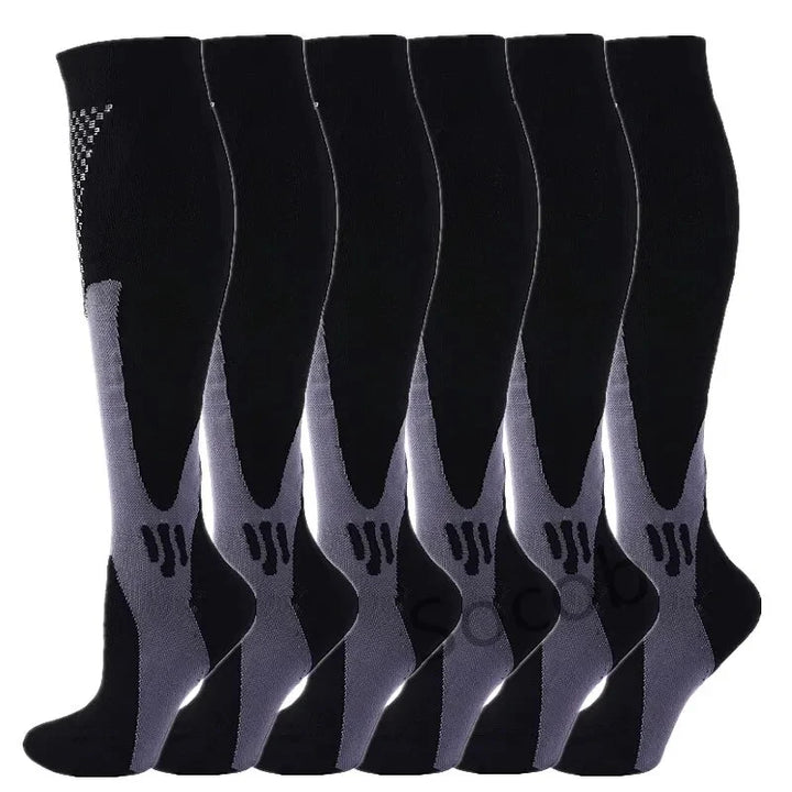 Premium Kompressionssocken für Männer und Frauen – Elastische Sport-, Lauf-, Wander-, Schwangerschafts- und Flugsocken für Krampfadern, geschwollene Beine, Marathonunterstützung