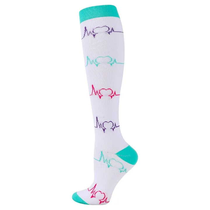 Premium Cycling Compression Socks for Men & Women – Prevent Varicose Veins, Edema & Diabetes – Knee Support for Running,