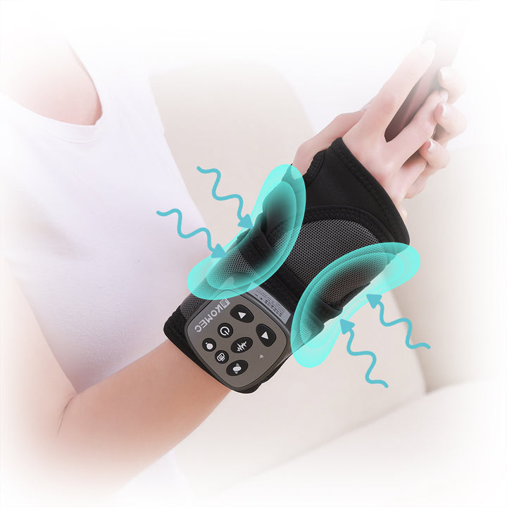 Premium Electric Hand Massager for Pain Relief | 3-in-1 Air Compression, Heat, Vibration | Cordless Massage Machine for