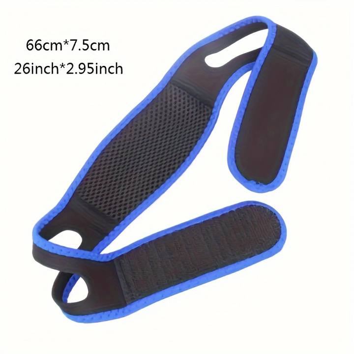 Premium Anti-Snoring Chin Strap - Triangular Belt for Snore Relief, Adjustable Mouth Guard for Better Breath, Comfortable 