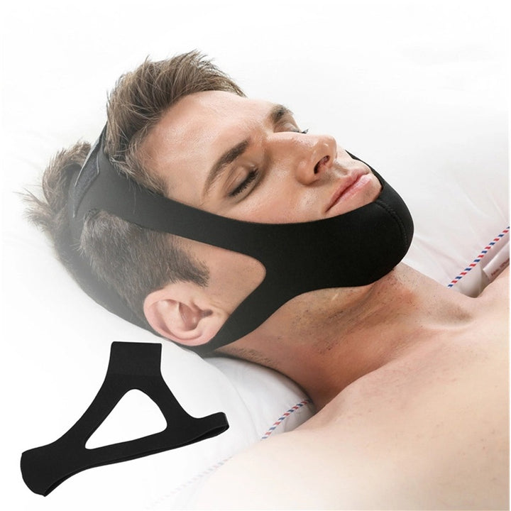 Premium Anti-Snoring Chin Strap - Triangular Belt for Snore Relief, Adjustable Mouth Guard for Better Breath, Comfortable 