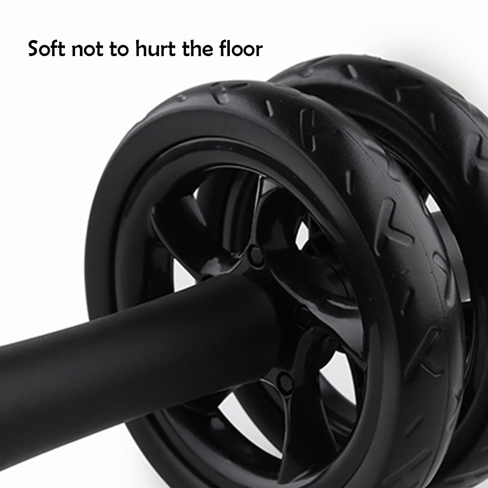 Premium Ab Roller Wheel for Core & Abdominal Strength Training - No Noise, Durable ABS & EVA Material, Includes Mat for