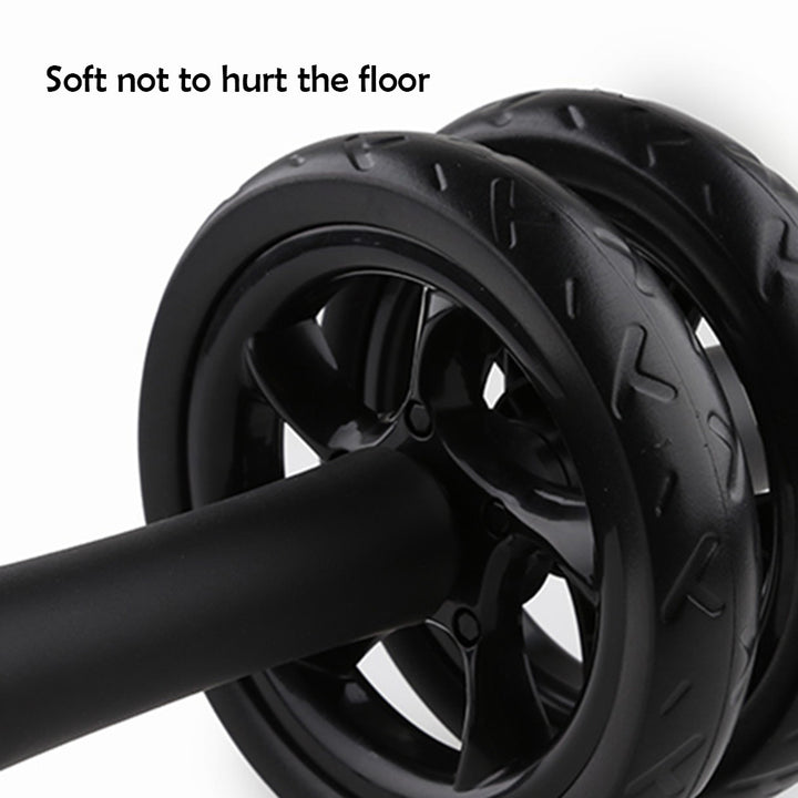 Premium Ab Roller Wheel for Core & Abdominal Strength Training - No Noise, Durable ABS & EVA Material, Includes Mat for
