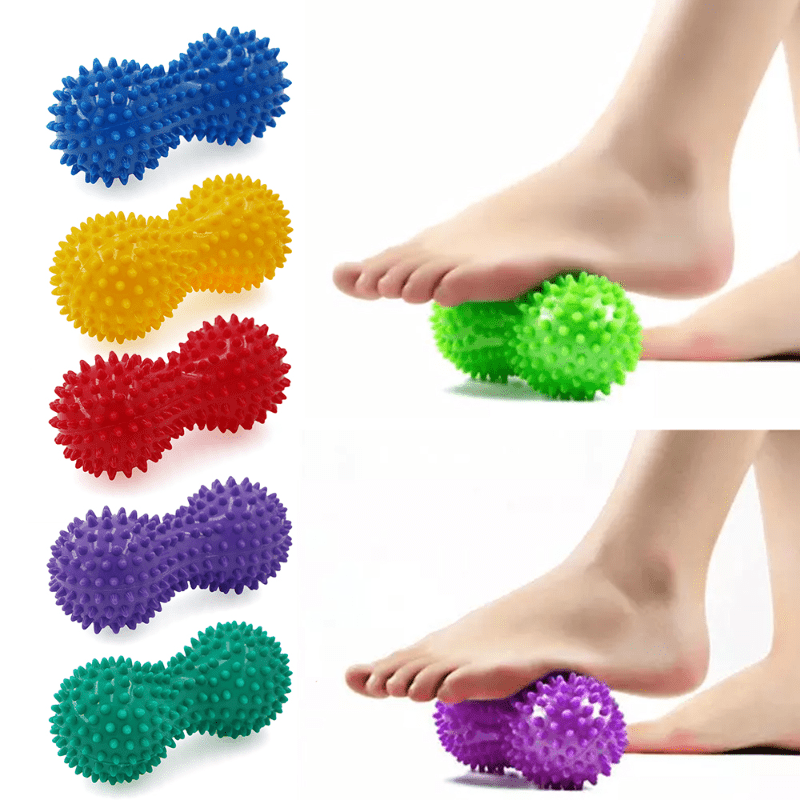 Premium Peanut Tip Massage Ball for Muscle Relief, Plantar Fasciitis, Arthritis, Shoulder Pain, and Sole Tension - 