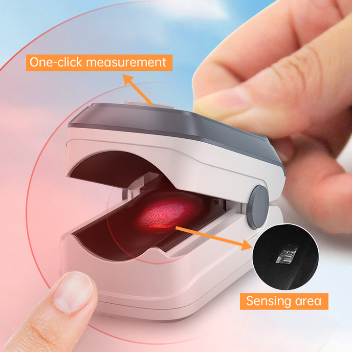 Premium Fingertip Pulse Oximeter – SPO2, Heart Rate, and Perfusion Index Monitor with OLED Display, Fast 8-Second Reading