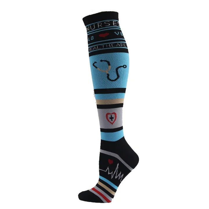 Premium Compression Socks for Men & Women – Medical Support for Edema, Diabetes, Varicose Veins – Ideal for Cycling, Running