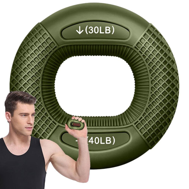 Premium Silicone Hand Grip Strengthener Ring - Durable Finger & Wrist Trainer for Strength Building, Carpal Tunnel Relief