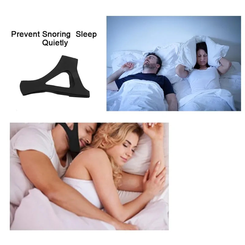 Premium Anti-Snoring Chin Strap - Triangular Belt for Snore Relief, Adjustable Mouth Guard for Better Breath, Comfortable 