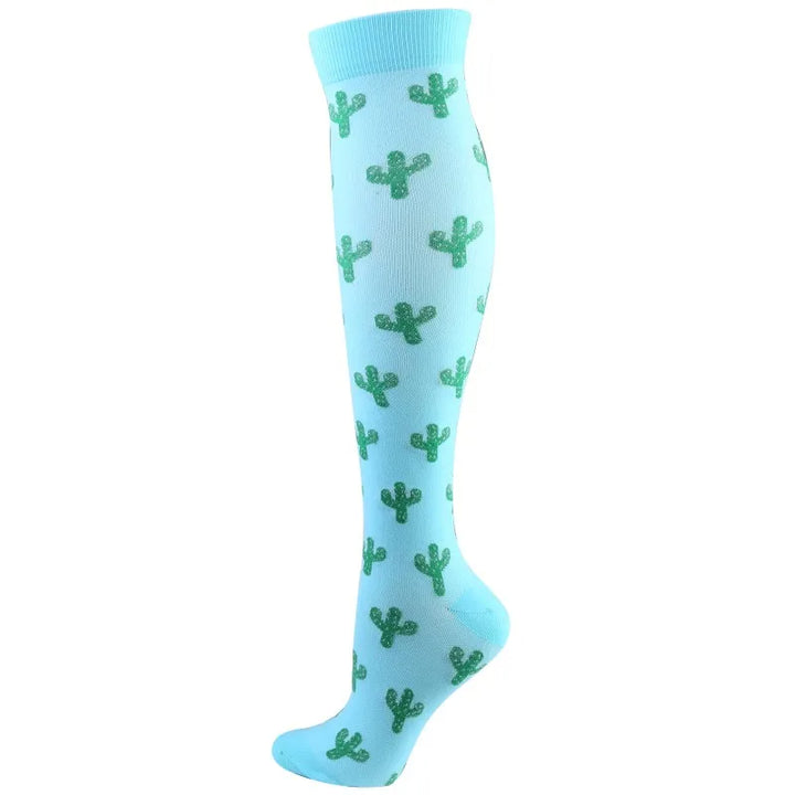 Premium Cycling Compression Socks for Men & Women – Prevent Varicose Veins, Edema & Diabetes – Knee Support for Running,