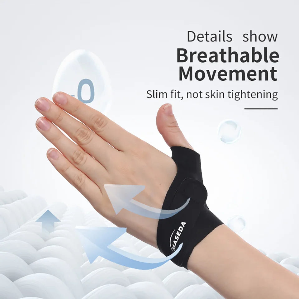 Premium Adjustable Finger Splint for Trigger Finger and Curved Finger Straightening, Support Brace with Hook & Loop Tape for