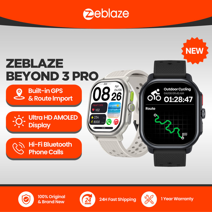 Premium GPS Smartwatch with 2.15" AMOLED Display, Phone Calls, Built-in GPS, 100+ Sports Modes, Heart Rate & SpO2 Monitor, 