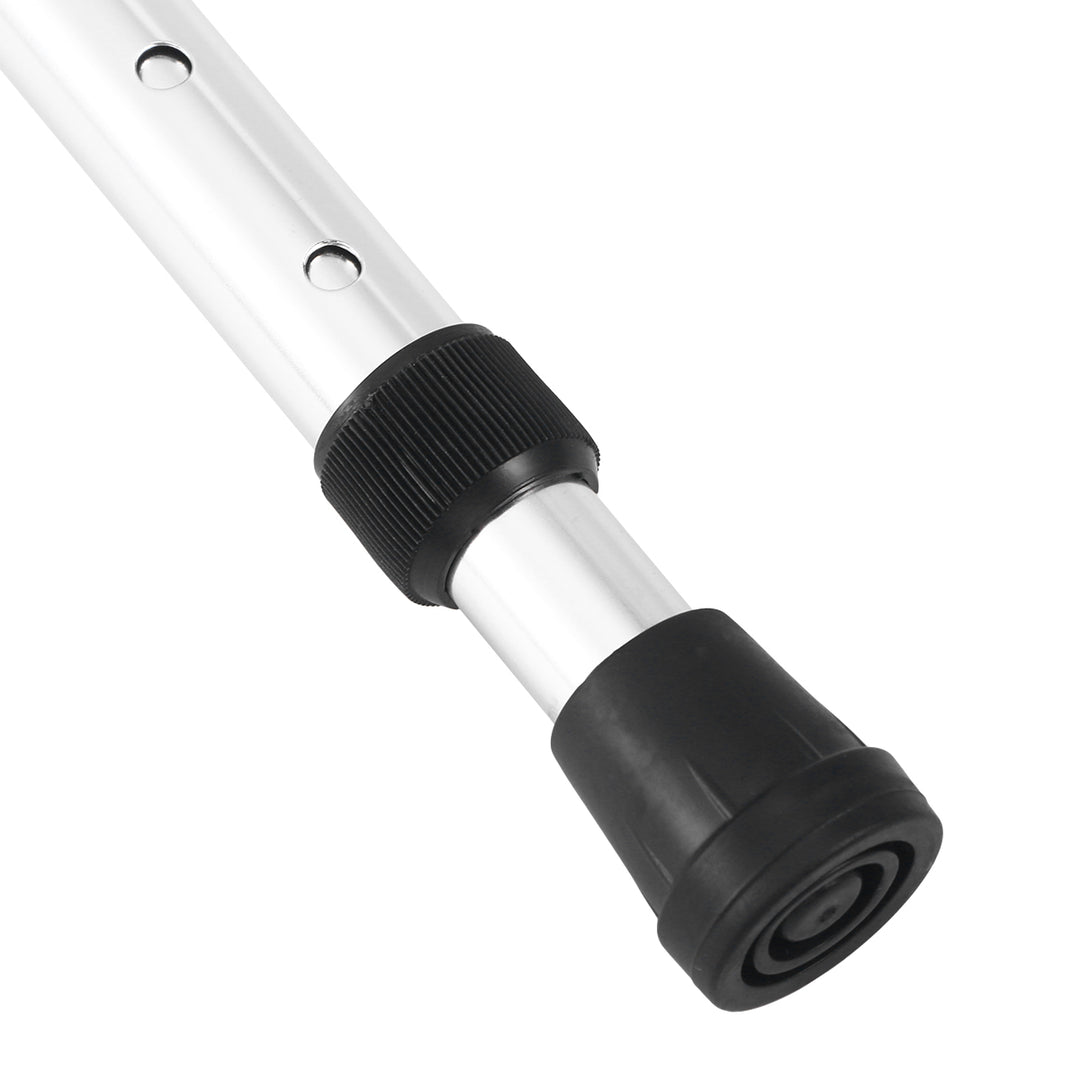 Premium verstellbarer Gehstock – 2-teiliger rutschfester, stoßdämpfender Gehstock für Senioren, leichtes Aluminiumlegierung, rutschfester Gummifuß, verstellbare Höhe 75-90 cm für Wandern und tägliche Unterstützung