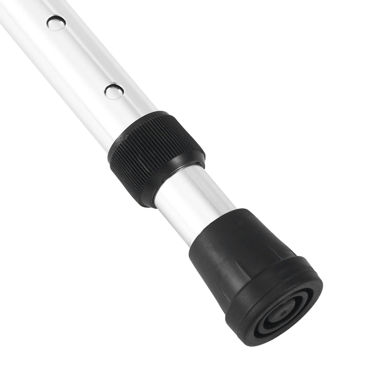 Premium verstellbarer Gehstock – 2-teiliger rutschfester, stoßdämpfender Gehstock für Senioren, leichtes Aluminiumlegierung, rutschfester Gummifuß, verstellbare Höhe 75-90 cm für Wandern und tägliche Unterstützung