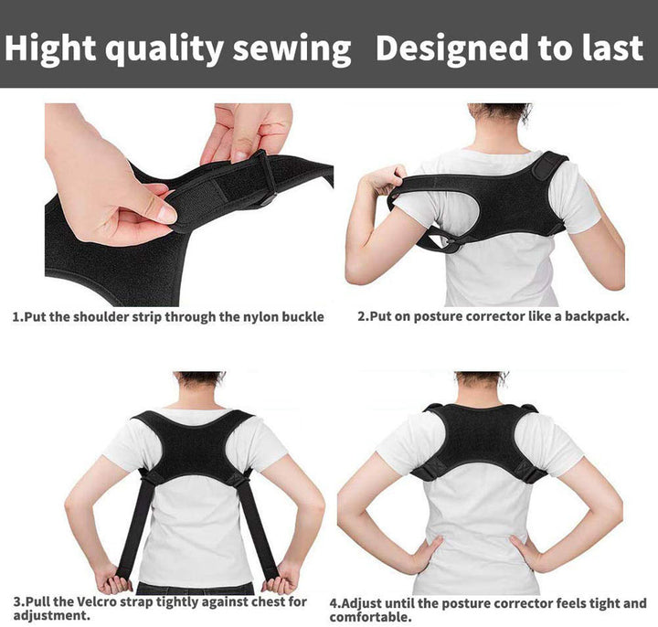 Premium Children’s Posture Corrector Belt - Orthopedic Shoulder and Lumbar Support for Kids & Teens - Adjustable,