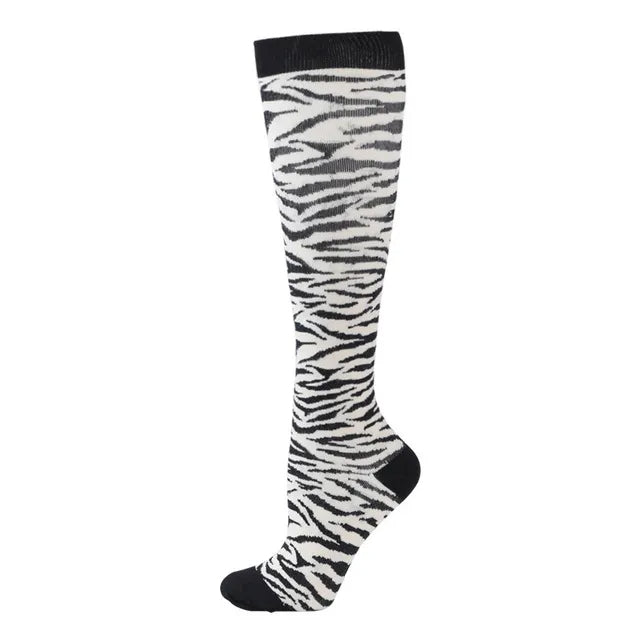 Premium Cycling Compression Socks for Men & Women – Prevent Varicose Veins, Edema & Diabetes – Knee Support for Running,