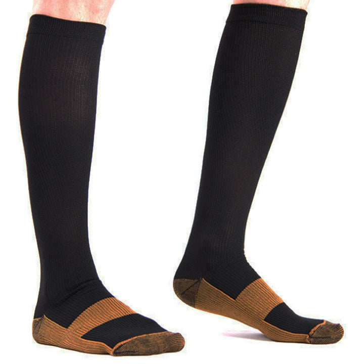 Premium Compression Socks for Men & Women – Copper-Infused Anti-Fatigue Pain Relief – Varicose Vein & Knee High Support 