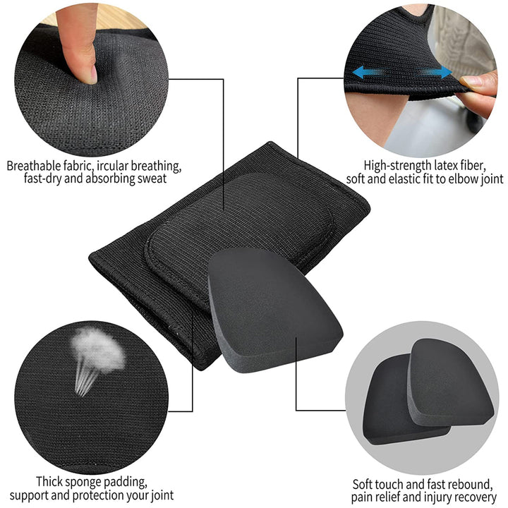 Premium Elastic Elbow Brace for Sports, Compression Arm Sleeve, Breathable Elbow Pads for Safety and Support, Adjustable