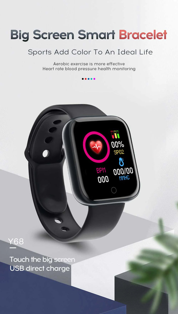 Luxus-Smartwatch für Männer und Frauen – Bluetooth-Fitness-Tracker, Musiksteuerung, Schlafmonitor, Sportarmband, stilvolle Smartwatch mit Herzfrequenzmonitor