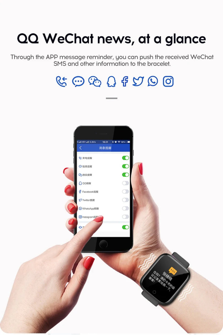 Luxus-Smartwatch für Männer und Frauen – Bluetooth-Fitness-Tracker, Musiksteuerung, Schlafmonitor, Sportarmband, stilvolle Smartwatch mit Herzfrequenzmonitor