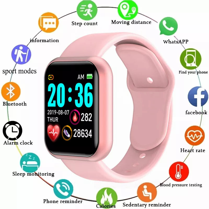 Luxus-Smartwatch für Männer und Frauen – Bluetooth-Fitness-Tracker, Musiksteuerung, Schlafmonitor, Sportarmband, stilvolle Smartwatch mit Herzfrequenzmonitor