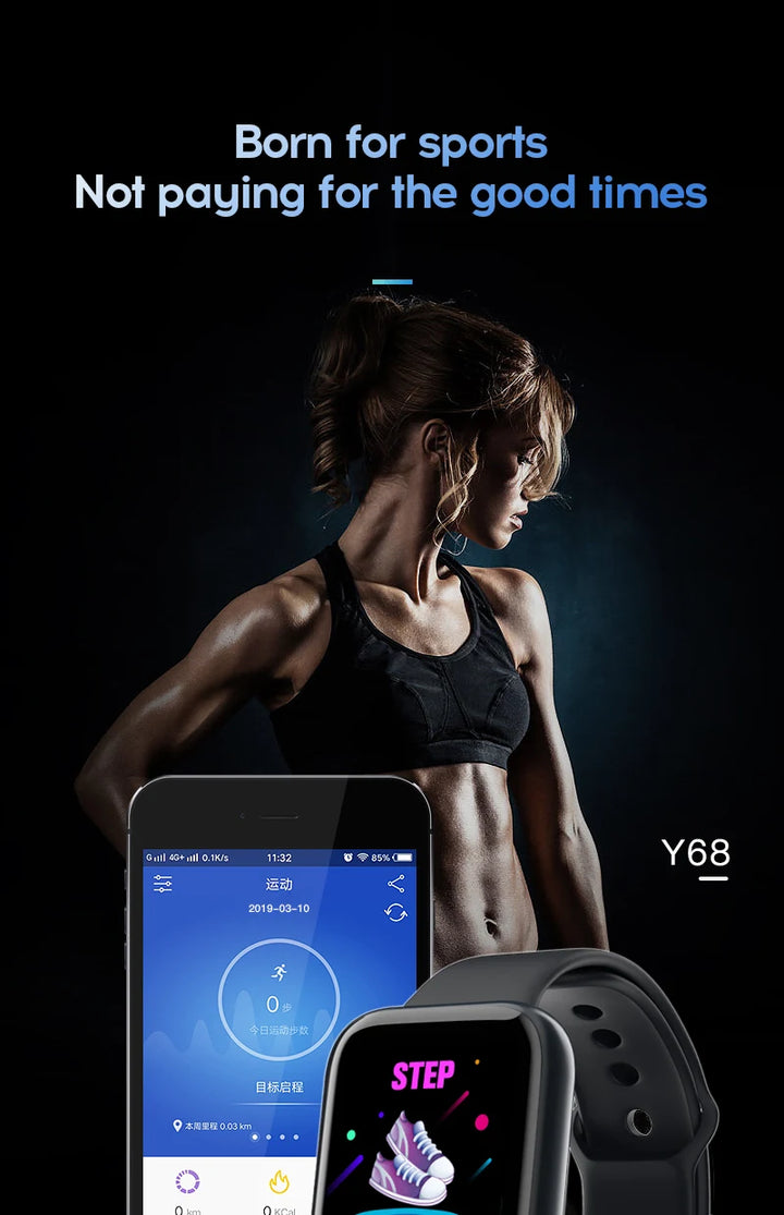 Luxus-Smartwatch für Männer und Frauen – Bluetooth-Fitness-Tracker, Musiksteuerung, Schlafmonitor, Sportarmband, stilvolle Smartwatch mit Herzfrequenzmonitor