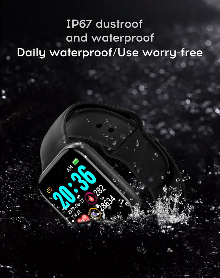 Luxus-Smartwatch für Männer und Frauen – Bluetooth-Fitness-Tracker, Musiksteuerung, Schlafmonitor, Sportarmband, stilvolle Smartwatch mit Herzfrequenzmonitor