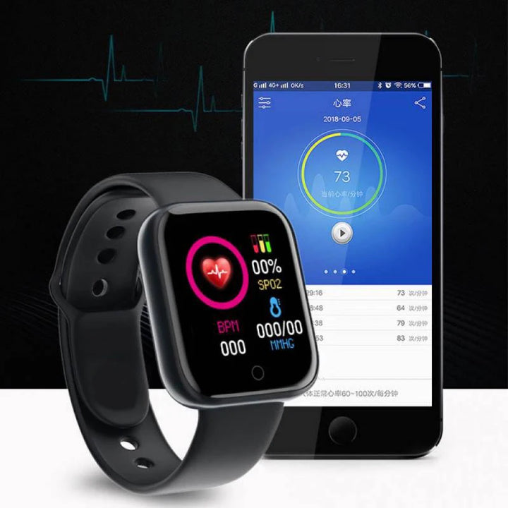 Luxus-Smartwatch für Männer und Frauen – Bluetooth-Fitness-Tracker, Musiksteuerung, Schlafmonitor, Sportarmband, stilvolle Smartwatch mit Herzfrequenzmonitor