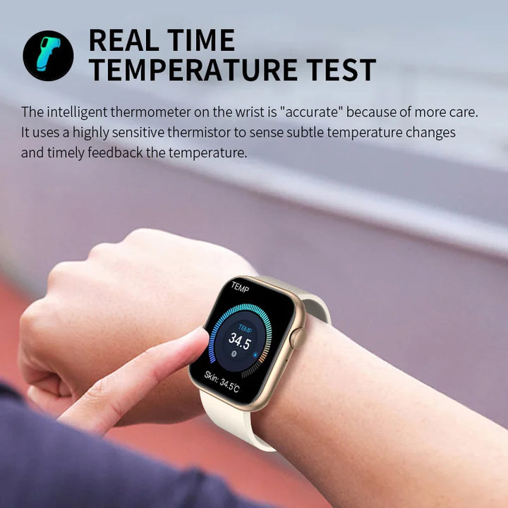 Premium Smartwatch - Drahtloses Laden, Bluetooth-Anrufe, Fitness-Tracker, Anpassbare Zifferblätter, Herzfrequenzüberwachung, Schlaftracking, Wasserdicht, Für Männer & Frauen