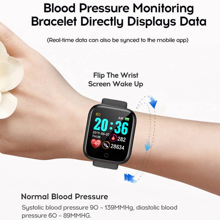 Luxus-Smartwatch für Männer und Frauen – Bluetooth-Fitness-Tracker, Musiksteuerung, Schlafmonitor, Sportarmband, stilvolle Smartwatch mit Herzfrequenzmonitor
