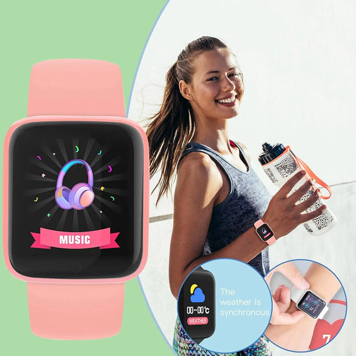 Luxus-Smartwatch für Männer und Frauen – Bluetooth-Fitness-Tracker, Musiksteuerung, Schlafmonitor, Sportarmband, stilvolle Smartwatch mit Herzfrequenzmonitor