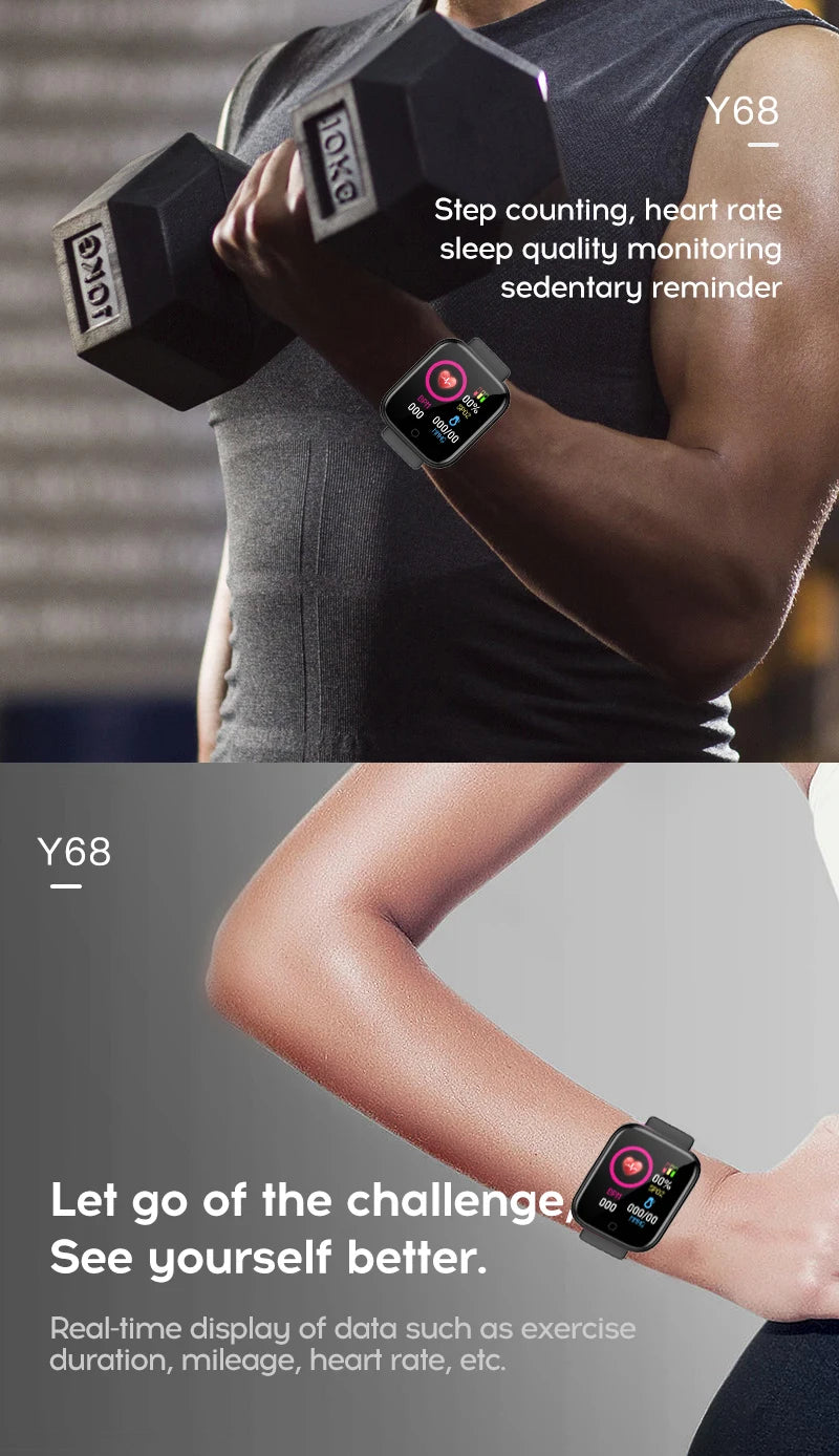 Luxus-Smartwatch für Männer und Frauen – Bluetooth-Fitness-Tracker, Musiksteuerung, Schlafmonitor, Sportarmband, stilvolle Smartwatch mit Herzfrequenzmonitor