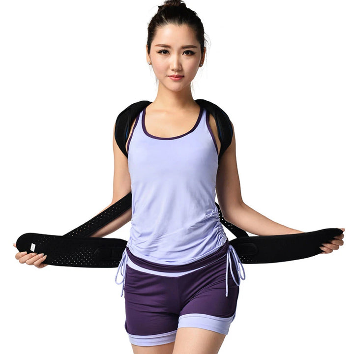 Premium Adjustable Back Brace Posture Corrector for Scoliosis & Hunchback Relief, Pain Relief, Lightweight & Breathable 