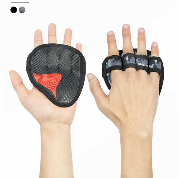 Premium Neoprene Grip Pads for Weightlifting & Powerlifting - Anti-Slip Workout Gloves for Calisthenics, Fitness & Sports,
