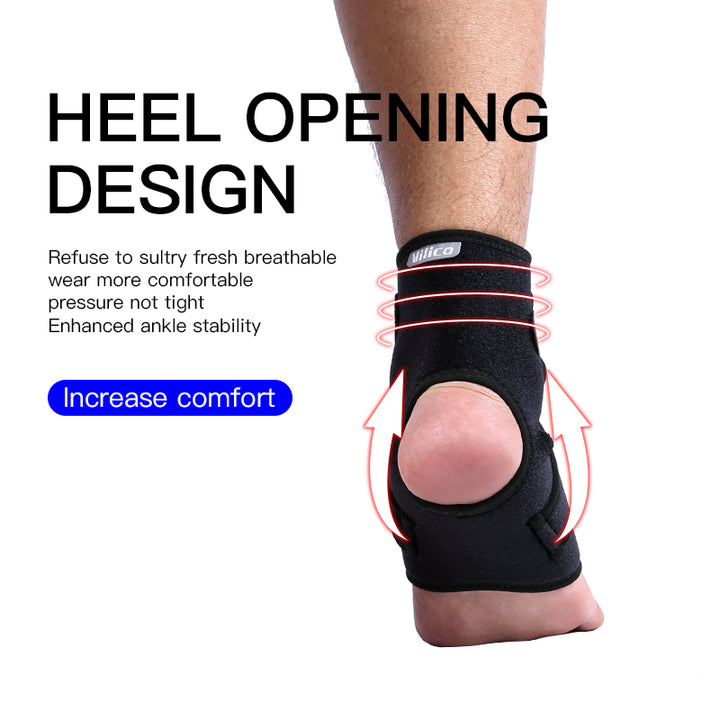 Premium Adjustable Neoprene Ankle Support Brace - Provides Ankle Foot Support, Arthritis Pain Relief, and Comfortable Ankle
