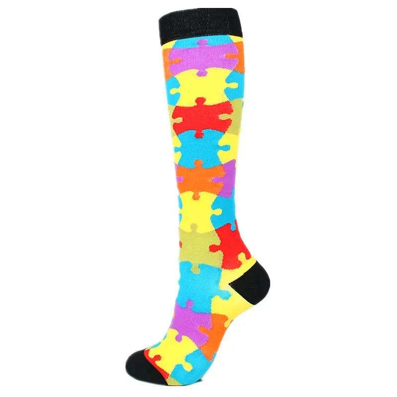 Premium Compression Socks for Men & Women – Medical Support for Edema, Diabetes, Varicose Veins – Ideal for Cycling, Running