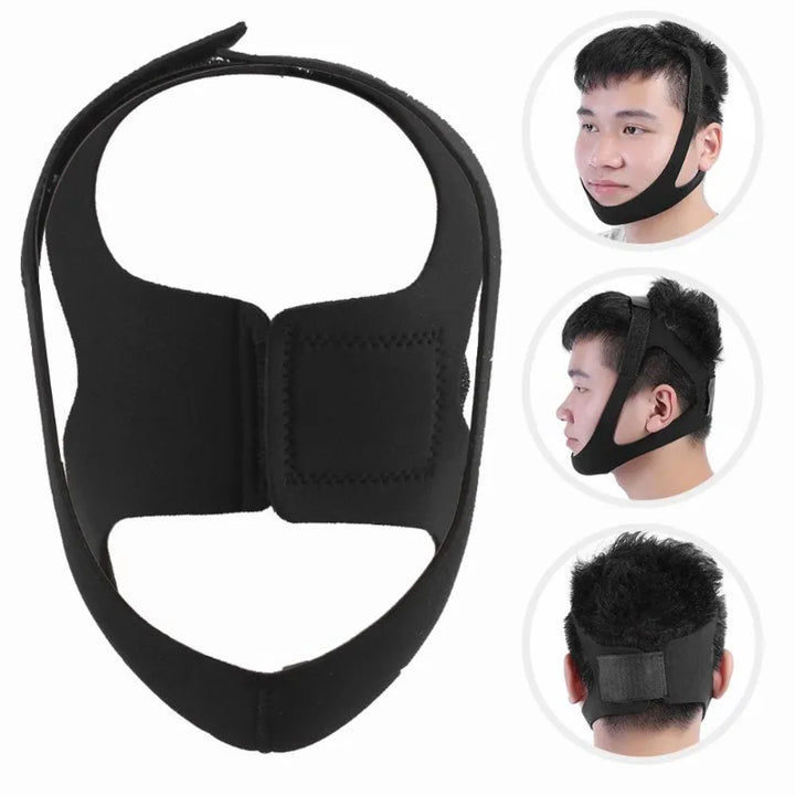 Premium Anti-Snoring Chin Strap - Triangular Belt for Snore Relief, Adjustable Mouth Guard for Better Breath, Comfortable 