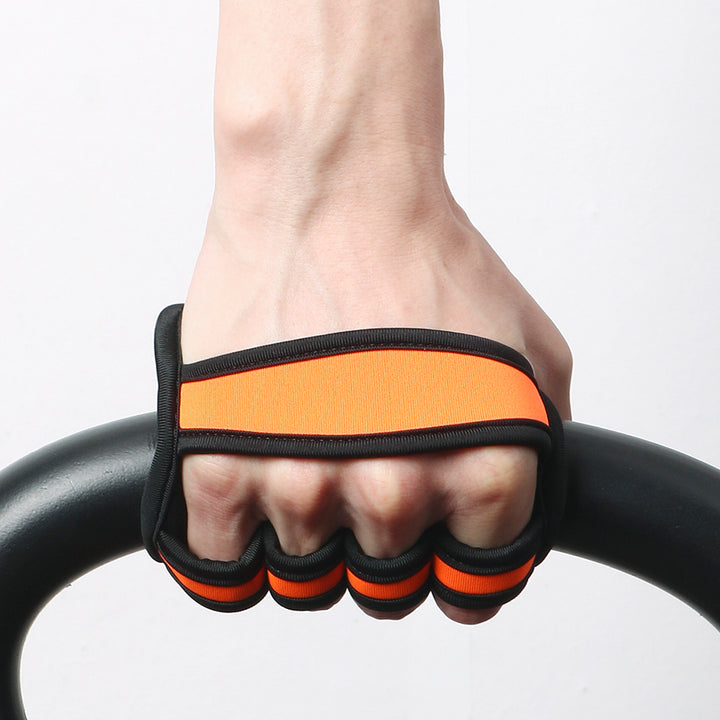Premium Neoprene Grip Pads for Weightlifting & Powerlifting - Anti-Slip Workout Gloves for Calisthenics, Fitness & Sports,