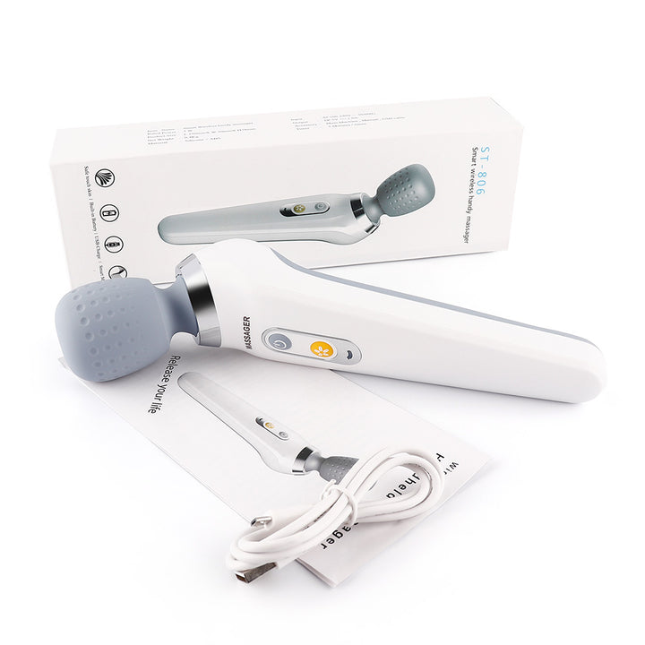 Premium USB Handheld Elektrischer Zauberstab-Massager - Hochfrequenz-Vibration Tiefengewebsmassagegerät zur Linderung von Körper-, Nacken- und Rückenschmerzen