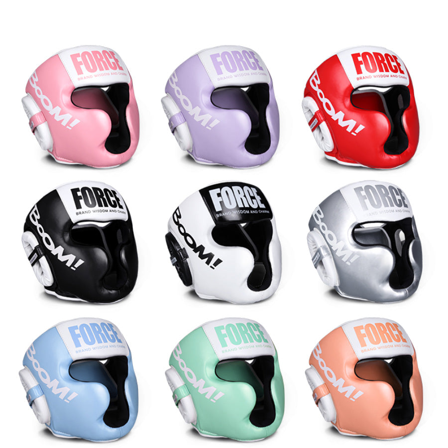 Premium Kickboxhelm – MMA Kopfschutz, Karate, Muay Thai, Boxen, Sanda Trainingsschutz für Erwachsene und Kinder, verstellbar, bequem und langlebig