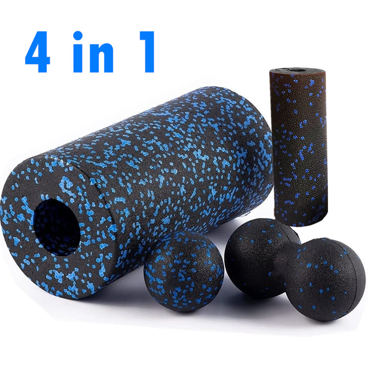 Premium EPP Fascia Massage Foam Rollers & Fitness Balls Set for Deep Tissue, Trigger Point Relief, Muscle Recovery, Yoga