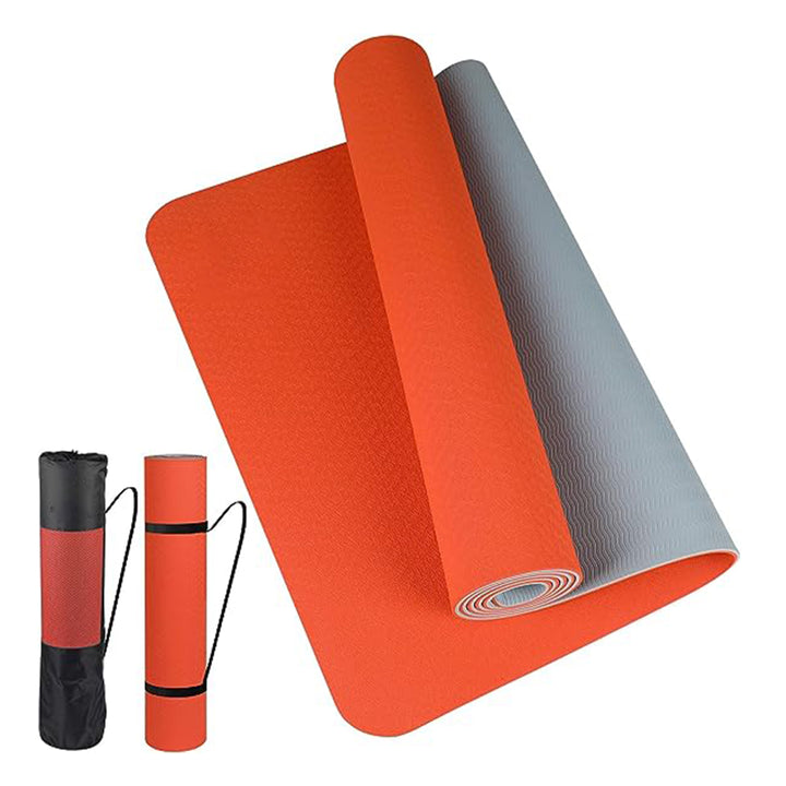 Premium Non-Slip TPE Yoga Mat – Thick, Two-Color, 180x57cm – High-Quality, Odor-Free Fitness Mat for Home Use 
