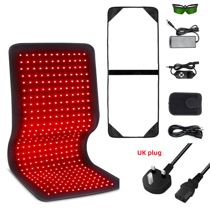 Premium Rot- und Infrarot-Therapie-Gürtel - Schmerzlinderung & schlankmachendes LED-Pad für Körper- und Muskelregeneration