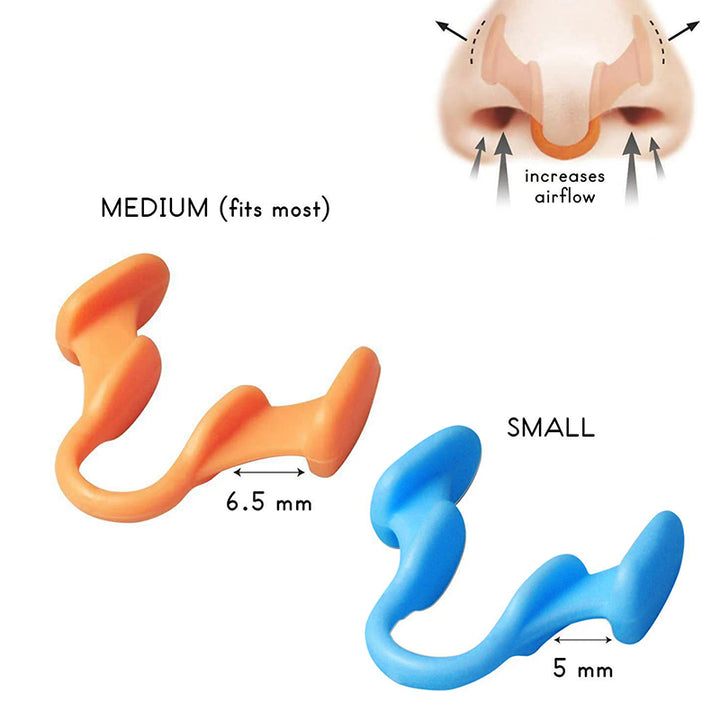 Premium Silicone Anti-Snoring Nose Clip - Comfortable Nasal Dilator for Snoring Relief, Easy Breathing, Stop Snore Aid, 